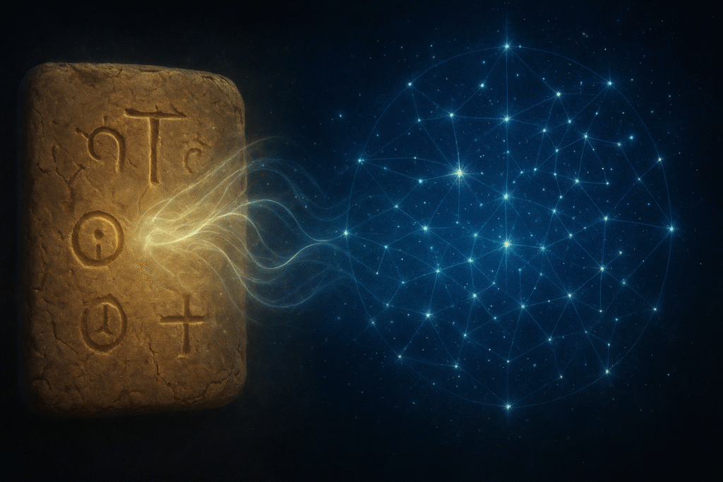 The Tărtăria tablets, a key artifact of the Vinča script, potentially representing the oldest writing in the world.